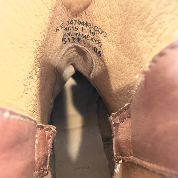 Frye Women’s Size 6 Brown Leather Studded Western Ankle Boots Cowboy - Picture 9 of 12